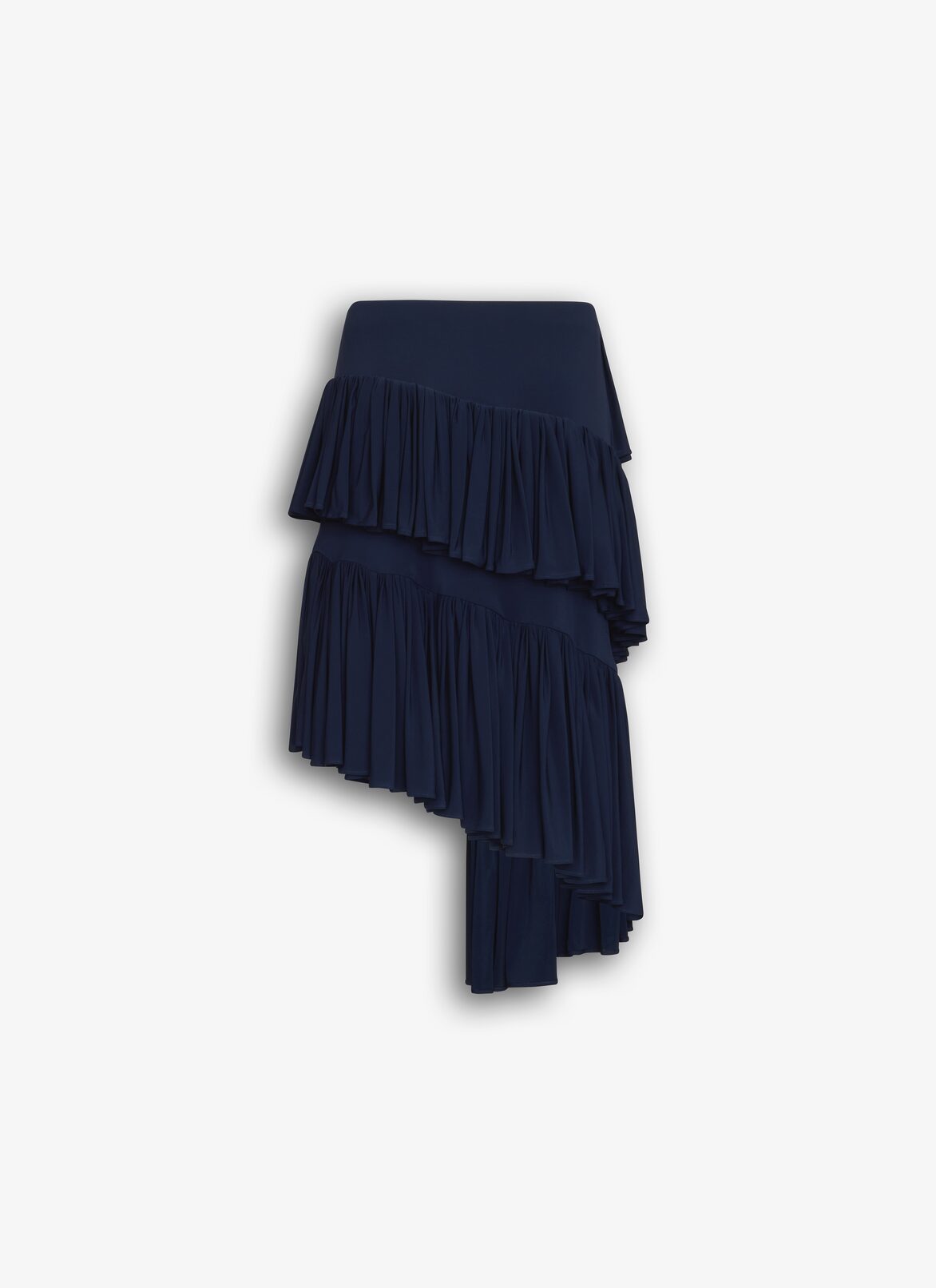 JERSEY SPIRAL SKIRT ALAÏA DARK NAVY JERSEY SPIRAL SKIRT